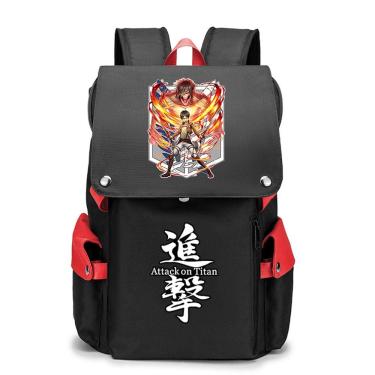 Imagem de Mochila Attack on Titans Levis Ackermans Cartoon Kids