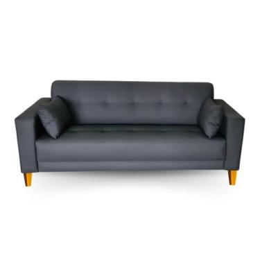 Imagem de Sofá  Gianni Tecido Acquablock Pé Trapézio Claro  170cm - 4R Estofados