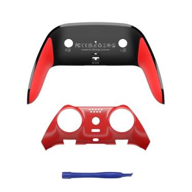 Imagem de CHARM FOCUS Top Bottom Decorative Trim Front Clip Shell Compatible with PS5 Edge Controller, Soft Rubber Overmold & Anti-Slip Diamond Texture, Custom Plates Cover Compatible with Dualsense Edge Shell