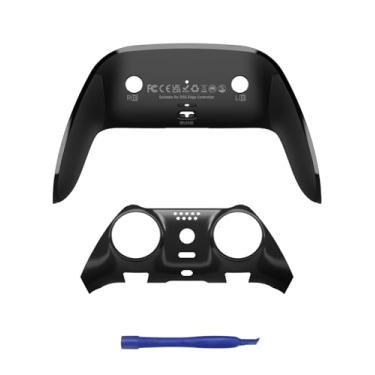 Imagem de CHARM FOCUS Top Bottom Decorative Trim Front Clip Shell Compatible with PS5 Edge Controller, Soft Rubber Overmold & Anti-Slip Diamond Texture, Custom Plates Cover Compatible with Dualsense Edge Shell