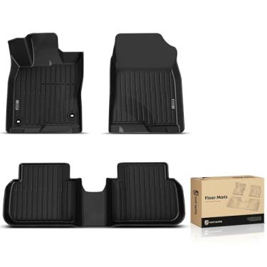 Imagem de YHTAUTO Tapetes de chão adequados para Honda Civic 2025-2022, Acura Integra 2025-2023 (bancos traseiros com ou sem portas USB), forro de piso de carro para todos os climas, TPE ajuste personalizado