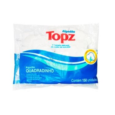 Imagem de Algodão Topz Quadradinho Com 150 Unidades