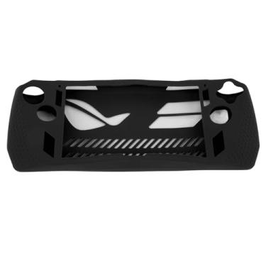 Imagem de Generic Capa Protetora de Jogo, Protetor de Capa de Silicone, Antiderrapante, Posição Precisa do Furo, Antideformação, Resistente a Arranhões para ROG ALLY (Preto)