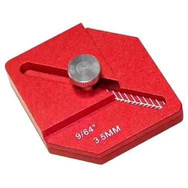 Imagem de IEUDNS Ferramenta de Acabamento para Carpintaria, Régua de Medição Compacta para Marcenaria.