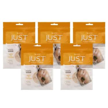 Imagem de Kit Petisco Just Peito de Frango Caes Gatos 75g 5 unidades - GERMANHAR