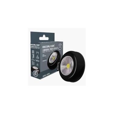 Imagem de Top House Mini Luminária LED USB, Preta, 3W, Acionamento por Toque, 3 Cores de Iluminação, Portátil, 9,5x11 cm, com Cabo USB-C