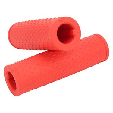 Imagem de KIMISS Substituição de Punhos de Guiador de Scooter Elétrico de 1 par - Manga de Borracha Macia para M365/PRO, Capa Protetora de Alça Antiderrapante, Acessórios de Scooter Ergonômicos (Vermelho)