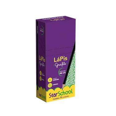 Imagem de Lápis Grafite HB Redondo, Preto, Starschool