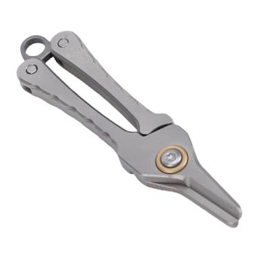 Imagem de aqxreight Mini Tesoura de Liga de Ti Chaveiro de Alta Resistência Com Pingente Ferramenta de Limpeza Facial para Homens e Mulheres