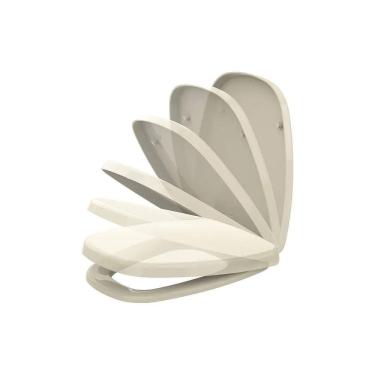 Imagem de Assento Turim Creme Termofixo Tupan Soft Close Vaso Eternit