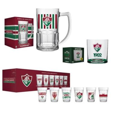 Imagem de Jogo De Copo Americano + Whisky E Caneca De Chopp Kit Times - ALLMIX, 