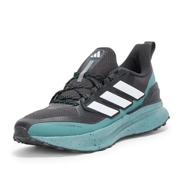 Imagem de adidas Tênis masculino Ultrarun 5 Trail, preto/branco/azul-petróleo pré-amado, 45
