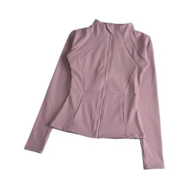 Imagem de Jaqueta De Yoga Feminina De Manga Longa Para Fitness E Corrida, Top Es