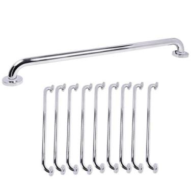 Imagem de Alça Barra de Apoio 70cm Idoso Cadeirante Kit 9 Unidades Deficiente Co