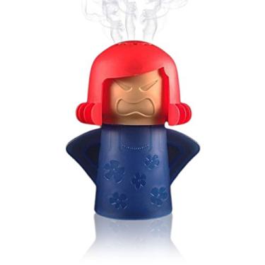 Imagem de Angry Mama Limpador de micro-ondas, limpador a vapor de forno de microondas, equipamento de limpeza de alta resistência de cozinha/limpar com água/vinagre