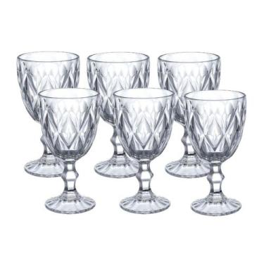 Imagem de Taça para vinho ou água jogo com 6 taças de vidro 265 ml - LYOR