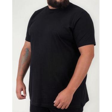 Imagem de Camiseta Masculina Básicas G1 G2 G3 G4 Ao G5 - Lishoope, Preto, G4