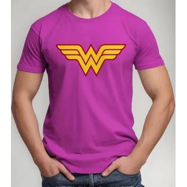 Imagem de Camiseta Camisa Adulto Feminina Masculina Algodão Mulher Maravilha Her