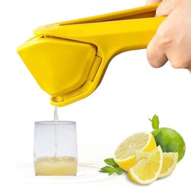 Imagem de Espremedor de limão, espremedor de limão plano manual sem esforço, prensa cítrica manual, design que economiza espaço para economizar espaço, espremedor de limão portátil para limão, laranja e frutas