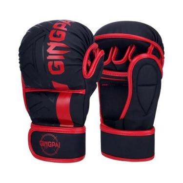 Imagem de Luvas De Boxe MMA Para Homens E Mulheres, Dedos Cortados, Treinamento 