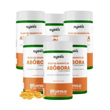 Imagem de Óleo de Semente de Abóbora Com Vitamina E Prensado a Frio 120caps Ayeko (6)