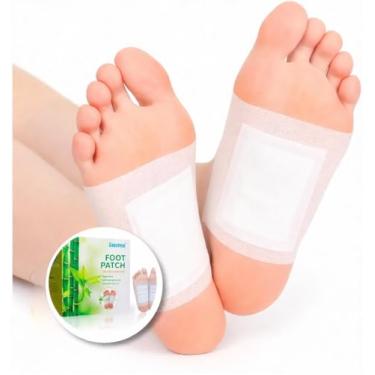 Imagem de Kit 10 Adesivos Detox para Pés Noturnos | Patch Natural com Vinagre de Bambu | Relaxamento, Alívio da Fadiga e Melhora do Sono | Uso Fácil e Confortável