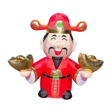 Imagem de oshhni da Riqueza Inflável de Ano para Decoração de Jardim, Grande, 2M, Ideal para Shoppings, Pátios e Quintais de Casas