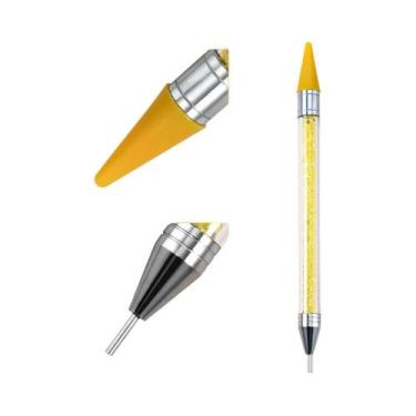 Imagem de Caneta De Ponta Dupla Para Nail Art, Aplicador De Strass, Lápis De Cer