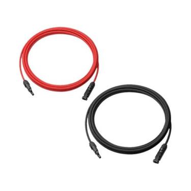 Imagem de Cabo De Extensão Para Painel Solar 16 14 12 AWG Com Conectores À Prova