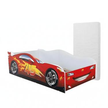 Imagem de Cama Infantil Adesivada Meninas Meninos 100% MDF Com Colchão - Mobigu,