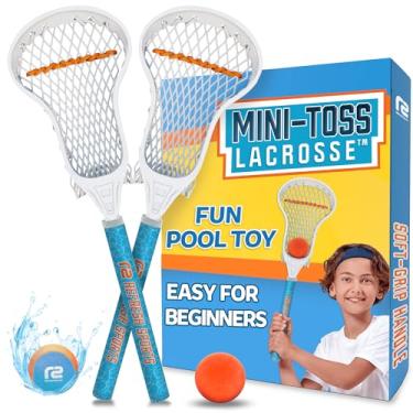 Imagem de Bastões de lacrosse Mini Toss – Brinquedos divertidos de piscina para crianças de todas as idades – 2 bastões relaxantes e 2 bolas – Melhor jogo de praia para meninos e meninas – Presentes de