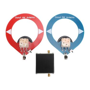 Imagem de Asixxsix Antena Donut, Antena Mini Loop 4 MHz a 24 MHz SW 500 KHz a 2.000 KHz AM ME, Com Baixa Interferência, para Rádio Interno, Receptor Estéreo de Home Theater, de áudio e Vídeo AV