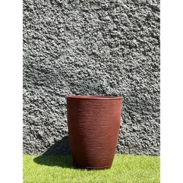Imagem de Vaso para Plantas Decorativo em Polietileno Coluna Bojo Escovado C/ Pr