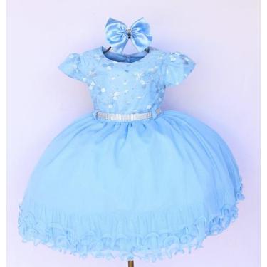 Imagem de Vestido Infantil Para Festa Luxo Daminha Casamento Super Oferta E Tiar