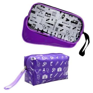 Imagem de Kit Bolsa Enfermagem Esteto E Aparelho Pressao Luxo Top - Love Saúde, 