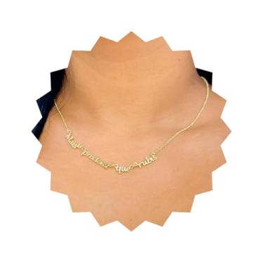 Imagem de ROHNES Colar Feminino Folheado a Ouro 18k, Provérbios 31:10, Prata, Aço Inoxidável e Ouro, Metal