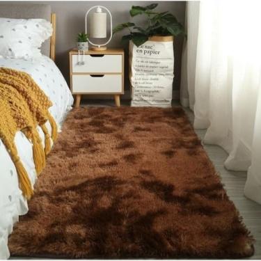 Imagem de Passadeira 2,00 x 0,60 Peluda Antiderrapante para Quarto Cozinha Sala Corredor(Marrom)