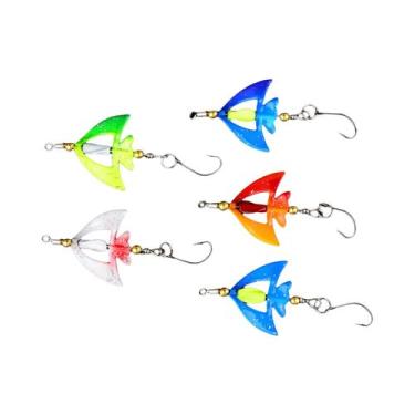Imagem de 5 Iscas Artificiais De Metal Giratórias Para Pesca De Perch E Truta - 