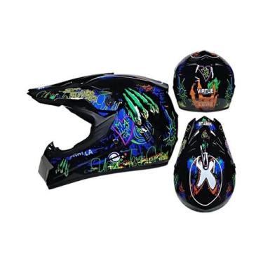 Imagem de Capacete De Motocross Infantil Unissex Para Bicicleta E ATV Certificad