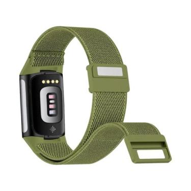 Imagem de Pulseiras Magnéticas Ajustáveis De Nylon Para Fitbit Charge 6 E 5, Sub