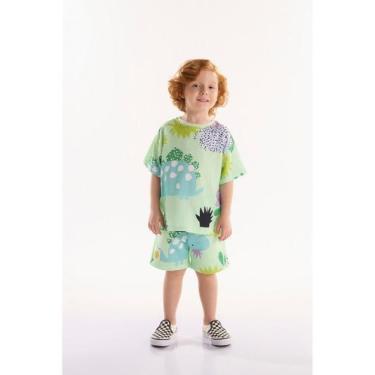 Imagem de Conjunto Dino Infantil para Menino com Camiseta e Bermuda Três e Já, V