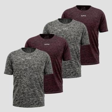 Imagem de Kit 4 Camisetas Dry Alpha Co Masculina-Masculino