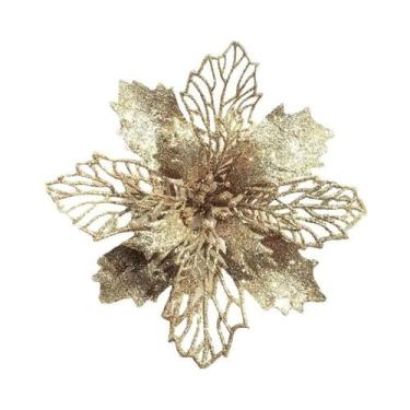 Imagem de Enfeites Para Árvore De Natal, Flores Artificiais, Pingente Pendurado,