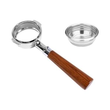 Imagem de Portafilter Sem Fundo 58MM Com 2 Orelhas Para Máquina De Café Espresso