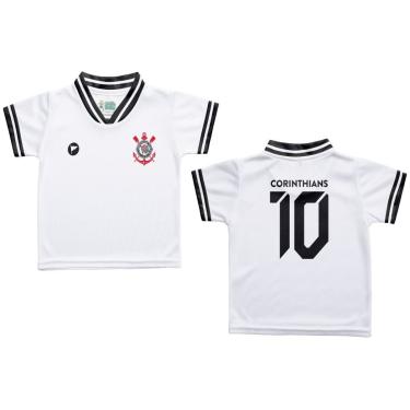 Imagem de Camiseta Infantil Corinthians Branca - Torcida Baby