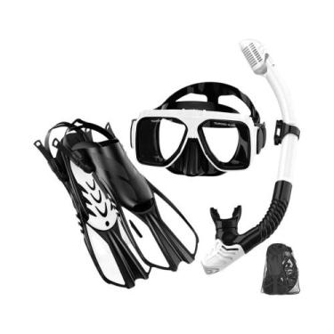 Imagem de Conjunto De Máscara De Mergulho Para Adultos Com Fins E Snorkel Ajustá