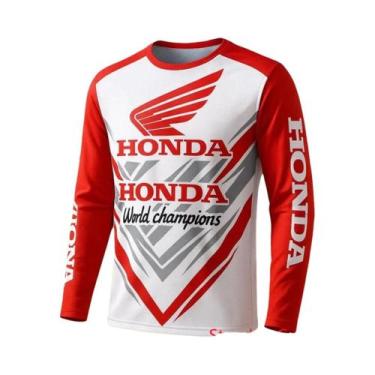 Imagem de Camiseta Masculina De Manga Comprida De Secagem Rápida Honda, Casual, 
