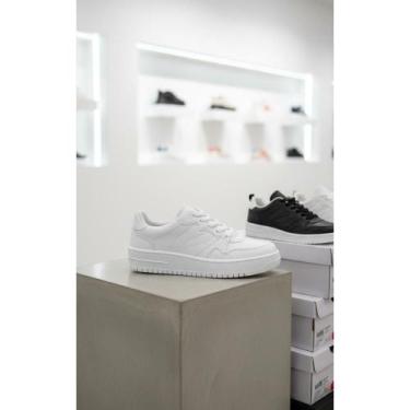 Imagem de Tênis Feminino Plataforma Casual Confortável Branco/Preto - Congratula