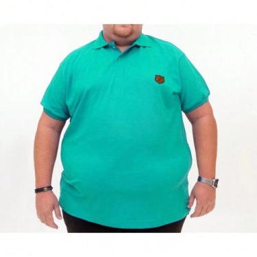 Imagem de Camiseta Polo Plus Size Masculina fio 30 - G1 ao G5 - obeso gordinhos 