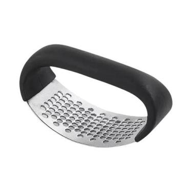 Imagem de Espremedor Manual Ergonômico De Alho Em Aço Inoxidável, Triturador De 
